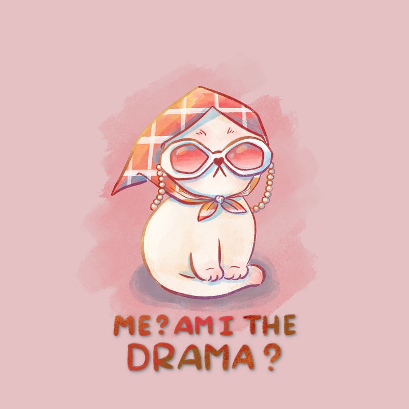 My most recent work, a sassy cat 🐱 ✨ 