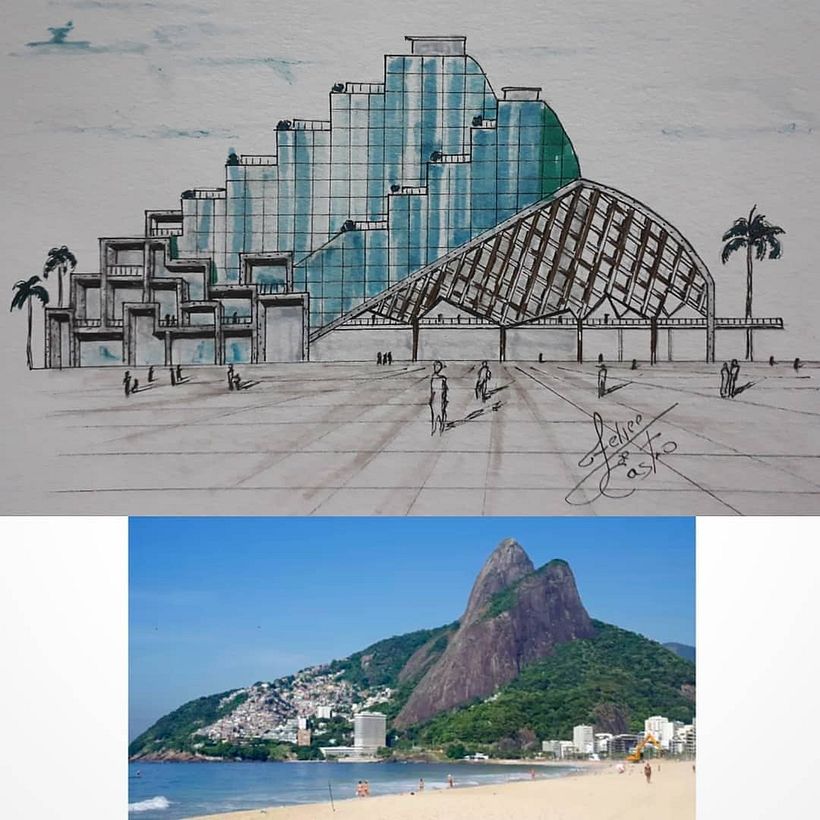 Releituras com perspectiva para desenhos arquitetônicos 18