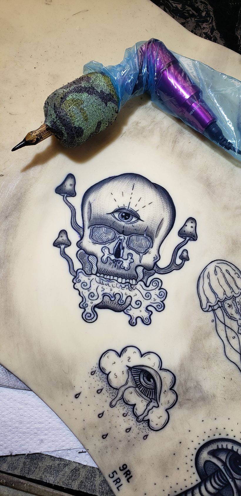 Shrooms and Skull