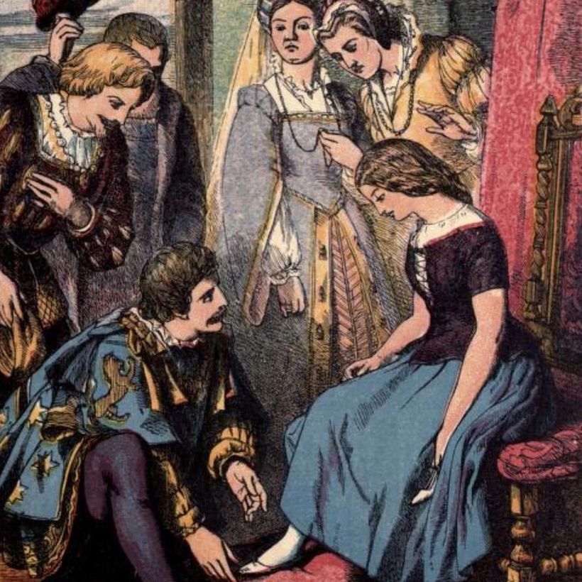 Illustration from Cinderella (circa 1865-1889), via UCLA.