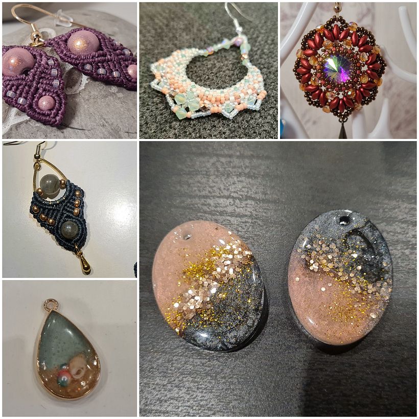 Bijoux en résine  1