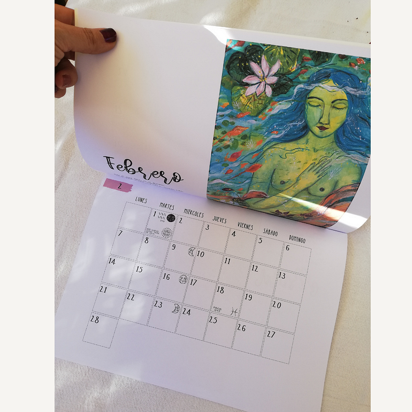 interior: calendario ilustrado 2022