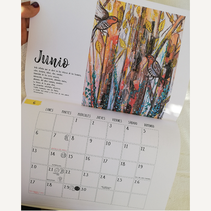 interior: calendario ilustrado 2022