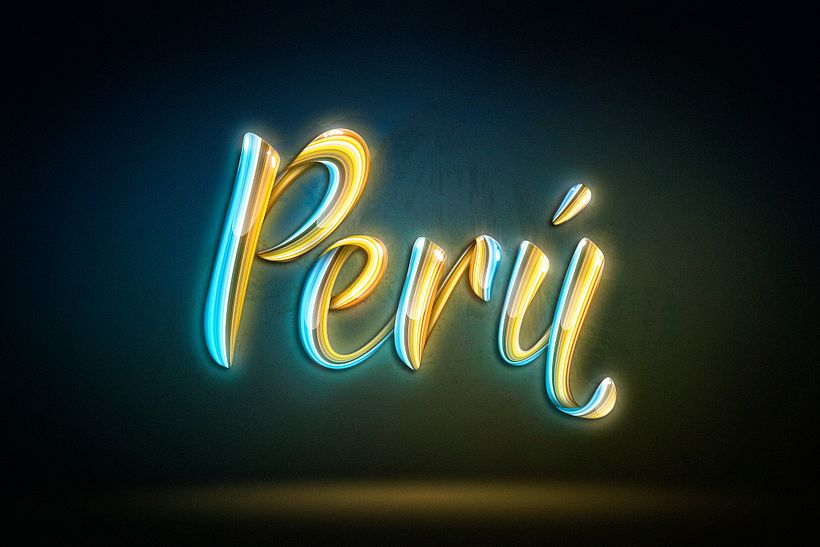 Mi Proyecto del curso: Lettering digital en Photoshop con reflejos y colores vivos 2