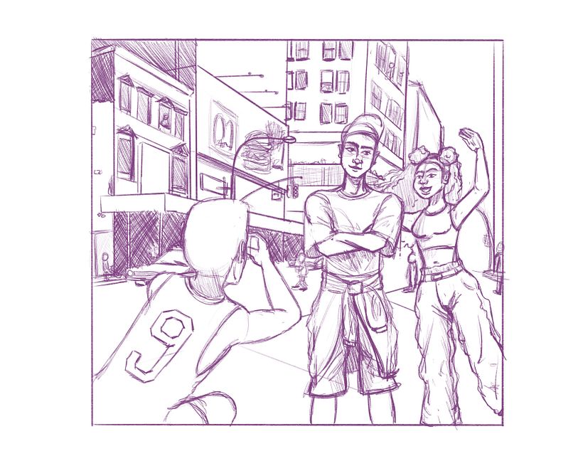 My project for course: Basic Principles of Drawing People from Imagination 2