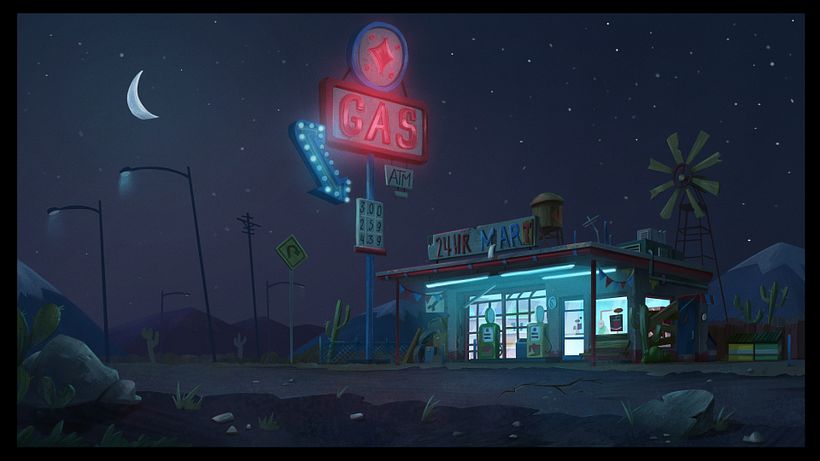 Night painting - Details after feedback.