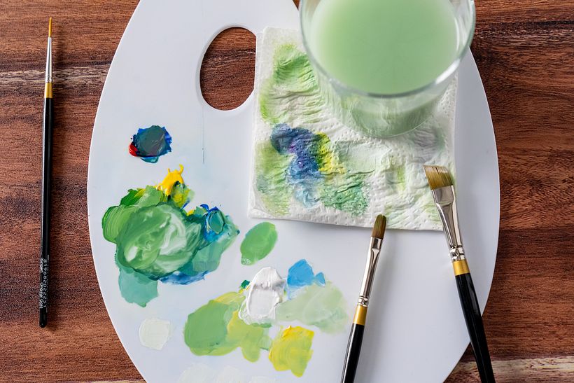 Gouache is an opaque form of watercolor.