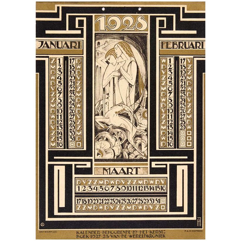 Art Deco poster by Pieter Hofman.