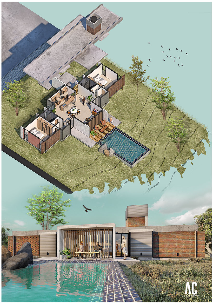Mi Proyecto del curso: Ilustración digital de proyectos arquitectónicos 3
