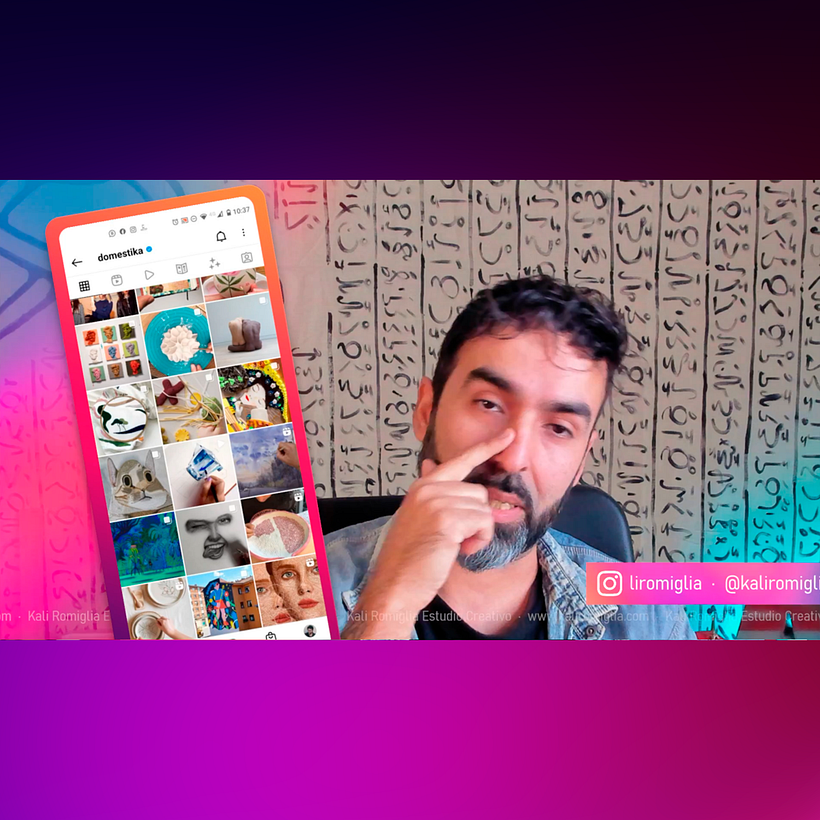 Ejemplo de escena donde mostramos en tiempo real lo que estamos haciendo con nuestro teléfono mientras nos pica la nariz