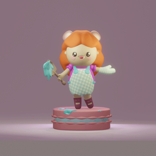 Mi Proyecto del curso: Creación de personajes kawaii en 3D con Blender  2