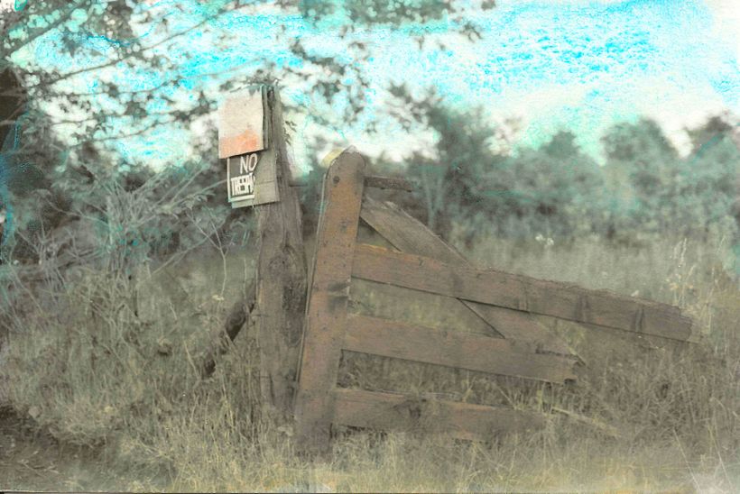 This is the entrance to a field in which I used to play as a kid.