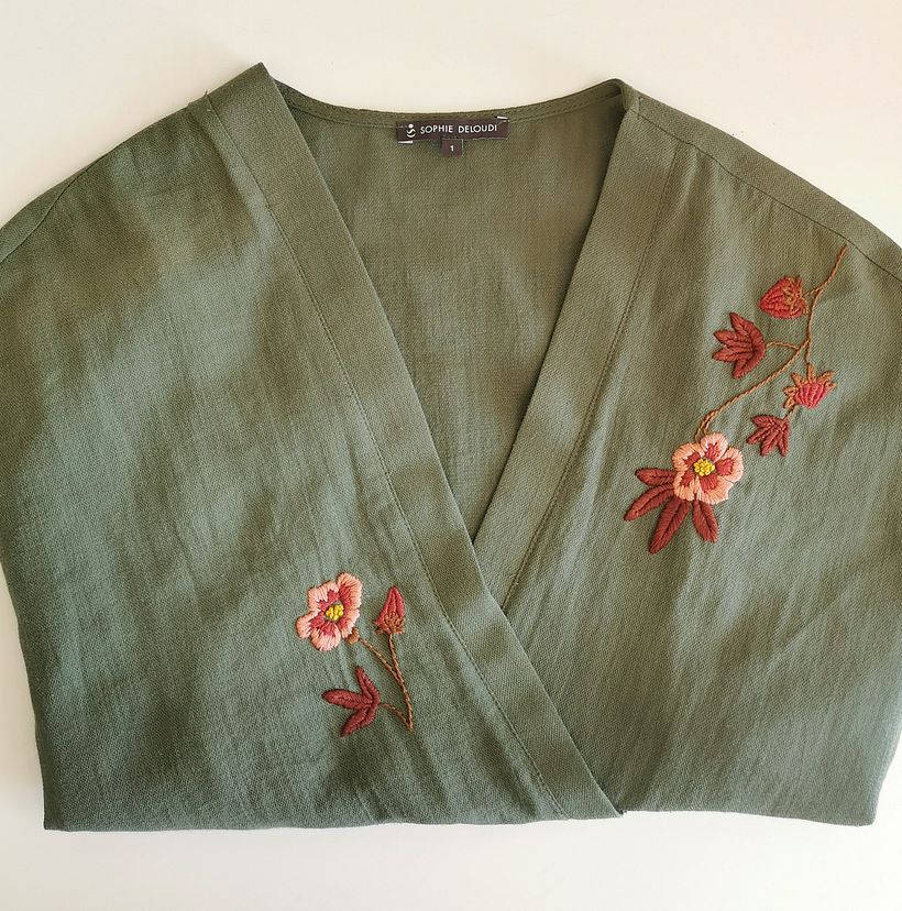 My project for course: Botanical Pattern Embroidery for Clothing 3