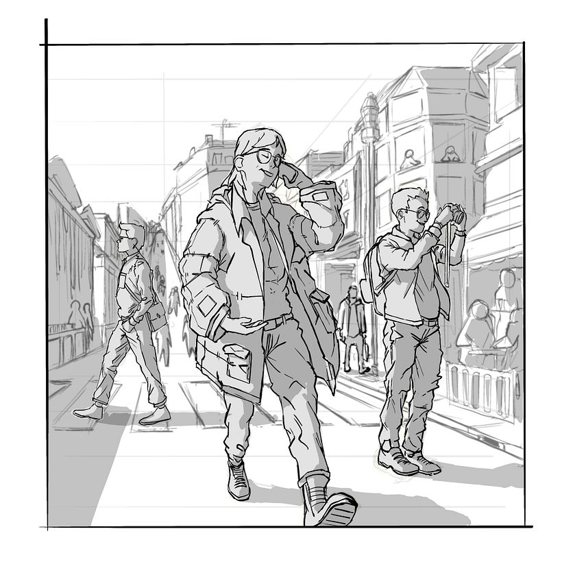 My project for course: Basic Principles of Drawing People from Imagination 2