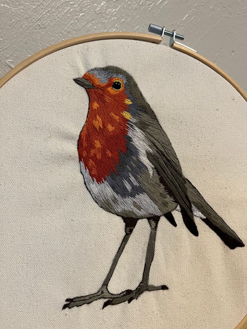 My project for course: Painting with Thread: Textile Illustration Techniques 1