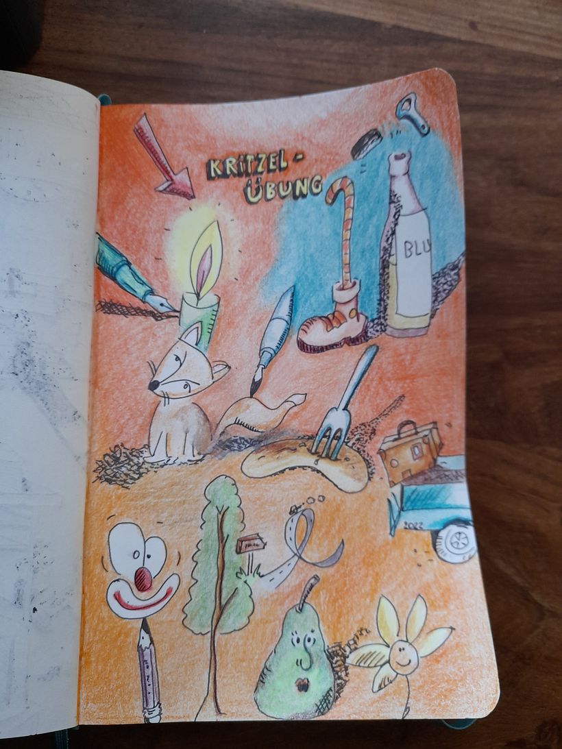 Mein Kursprojekt: Die Sketching Kunst: Transformiere Skizzen in Kunst 4