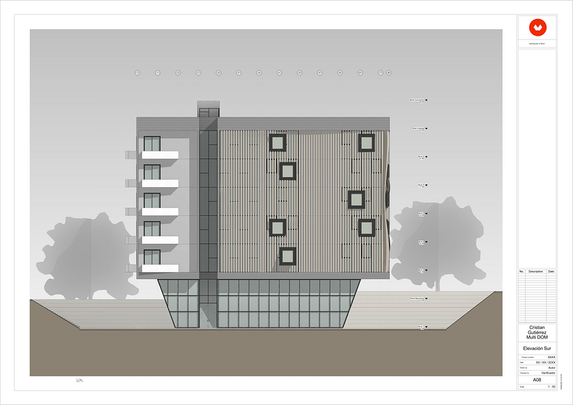 Mi Proyecto del curso: Modelado de edificios paramétricos con Revit - Cristian Gutiérrez 22
