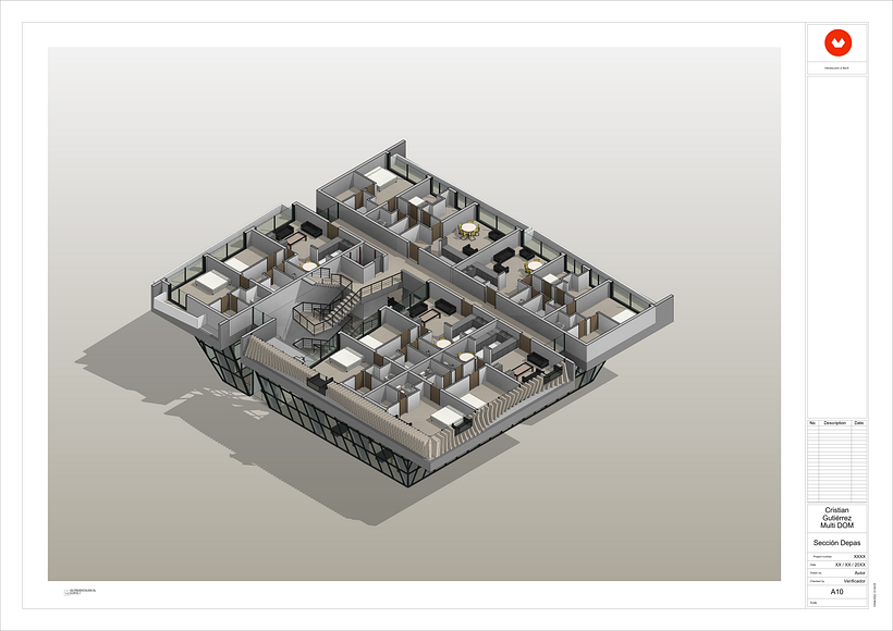 Mi Proyecto del curso: Modelado de edificios paramétricos con Revit - Cristian Gutiérrez 24