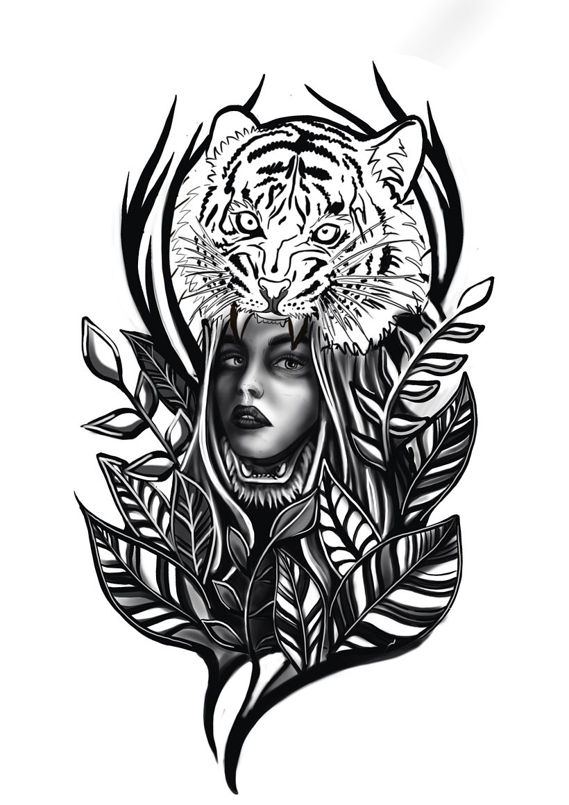 My project for course: Digital Design and Illustration of Tattoos with Procreate 1
