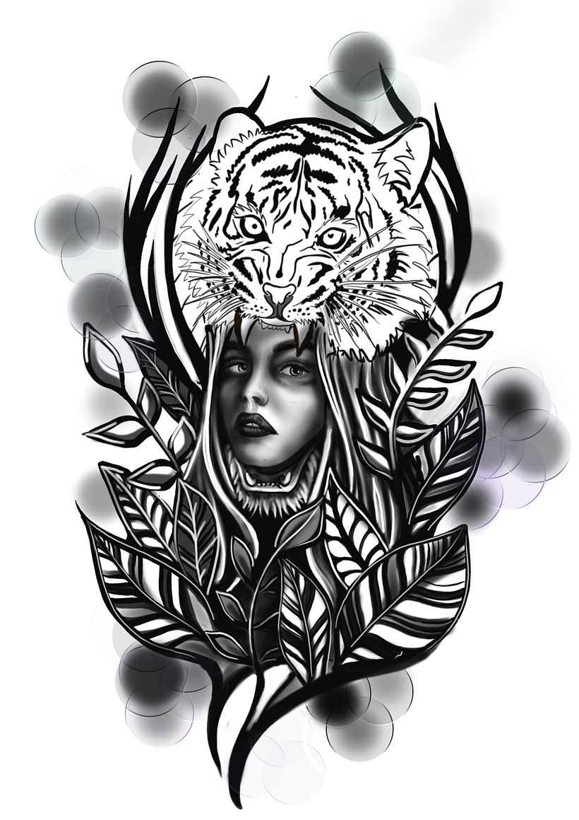 My project for course: Digital Design and Illustration of Tattoos with Procreate 2