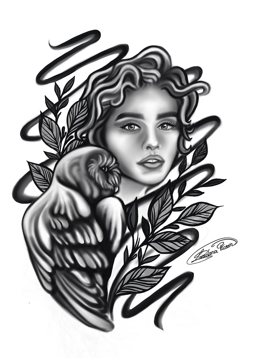 My project for course: Digital Design and Illustration of Tattoos with Procreate 4