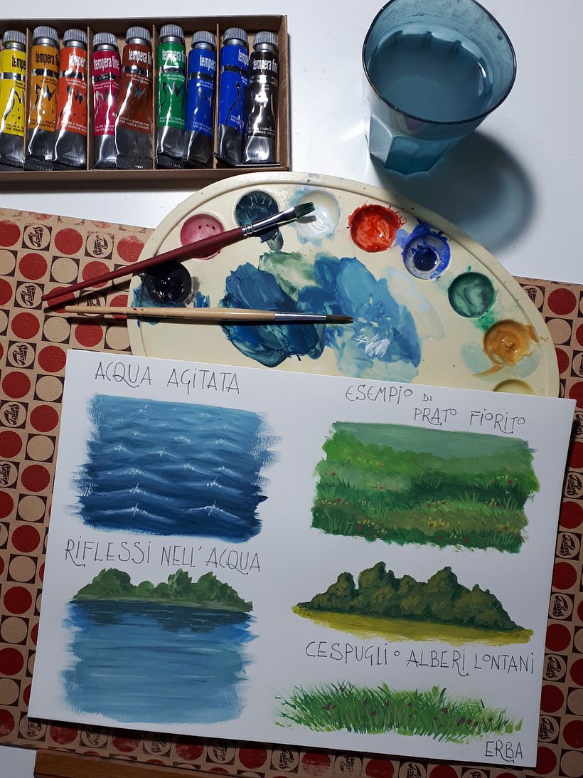 Riflessi nell'acqua e mare agitato