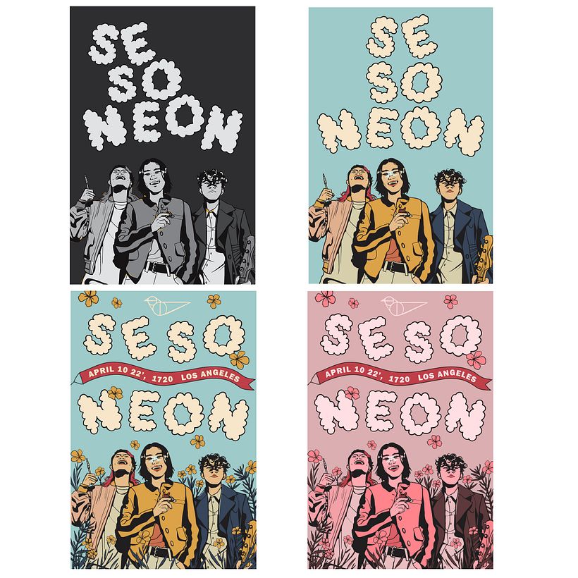 "SE SO NEON" Proyecto del curso: Diseño de pósteres creativos para eventos 4