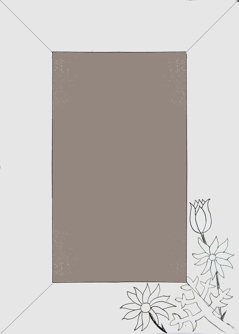 Flannel Flowers. This is the design I used for my first attempt at a frame.