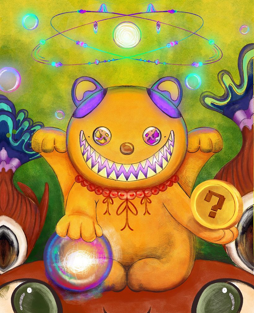 Lucky cat and powerful for the new days. 
