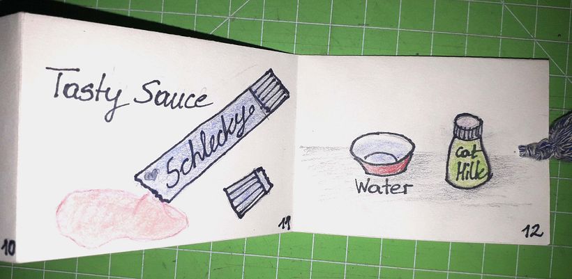 Mein Kursprojekt: Techniken zur Förderung der Kreativität_Menu for cats with sleep planner 9