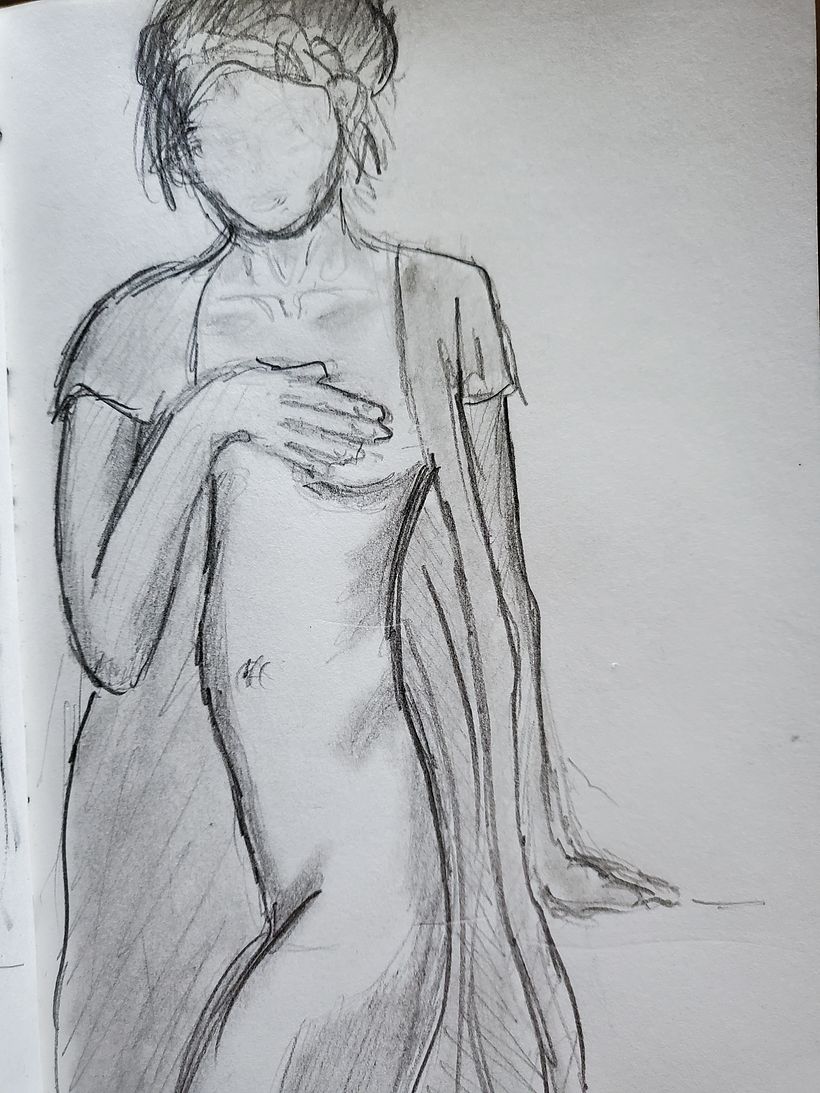 Mi Proyecto del curso: Dibujo realista de la figura humana 5