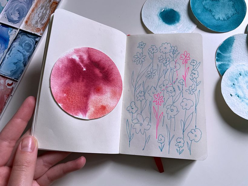 patch of colour & drawing connections