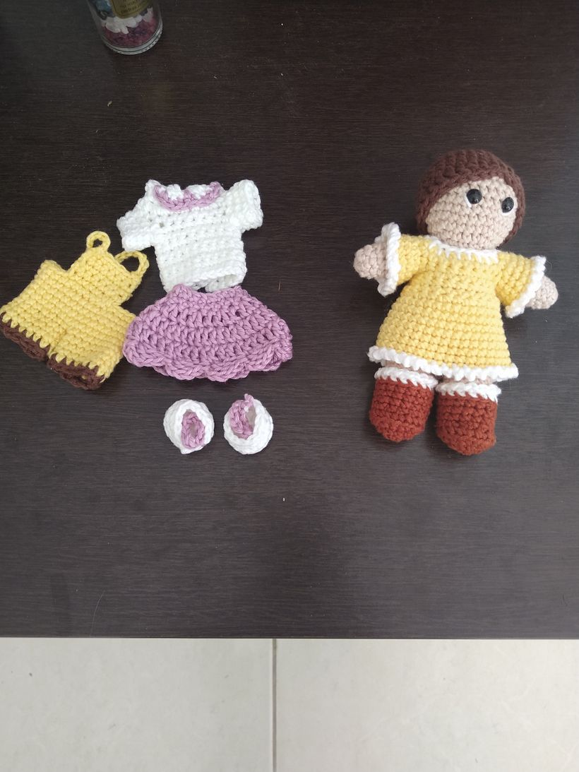 Meu projeto do curso: Amigurumi: design de roupa, cabelo e acessórios 1