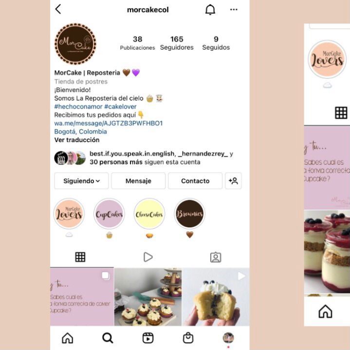 Mi Proyecto del curso: Estrategia de marca en Instagram MorCake 9