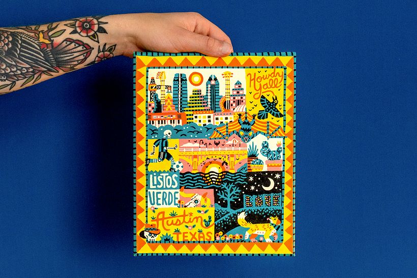 Did a version of my final course project with markers as well.