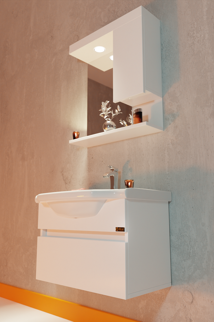 Antlia 65 cm Bathroom Cabinet Design for QiiArt