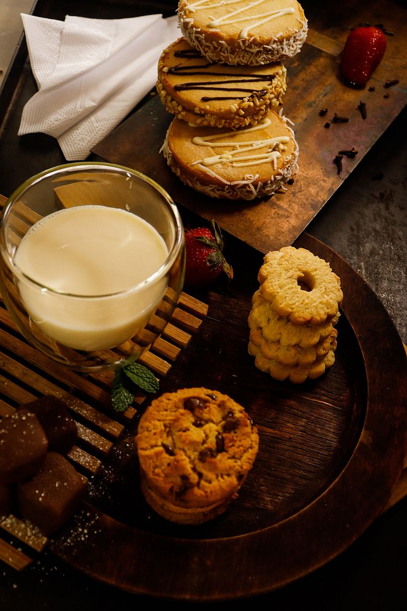 3. Cookies and milk: