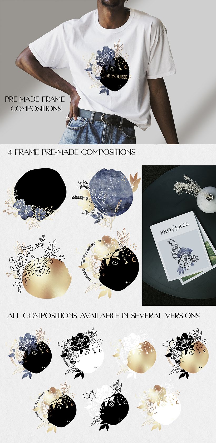 DEEP BLUE MAGIC digital watercolour collection 9