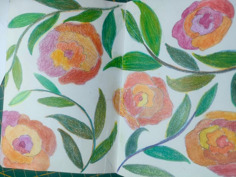My project for course: Botanical Patterns in a Sketchbook: Conquer the Blank Page 8