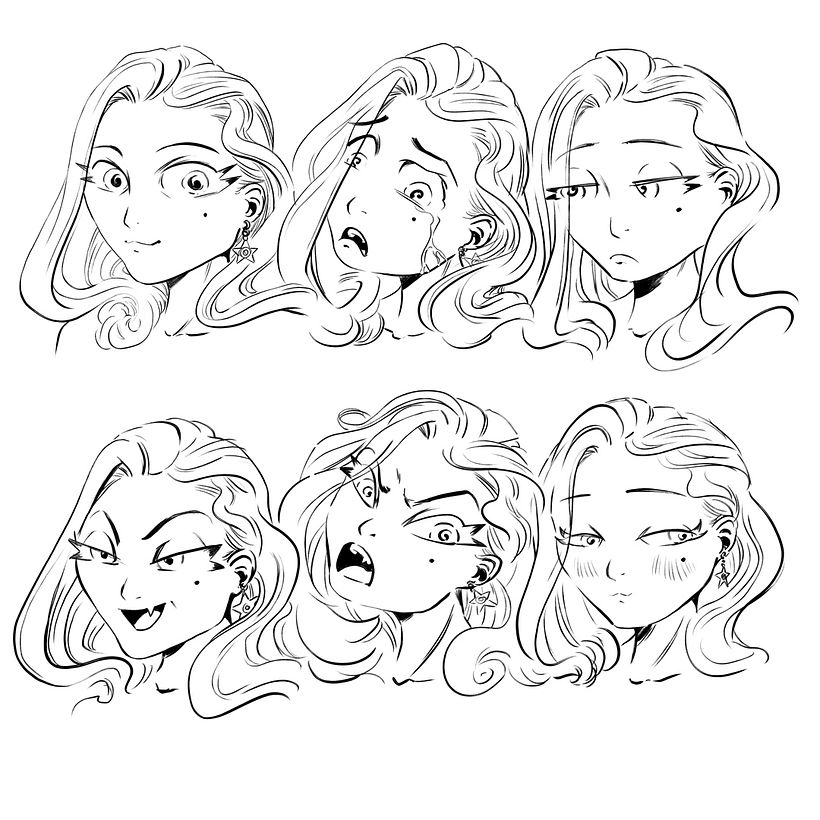 Inked Facial Expressions