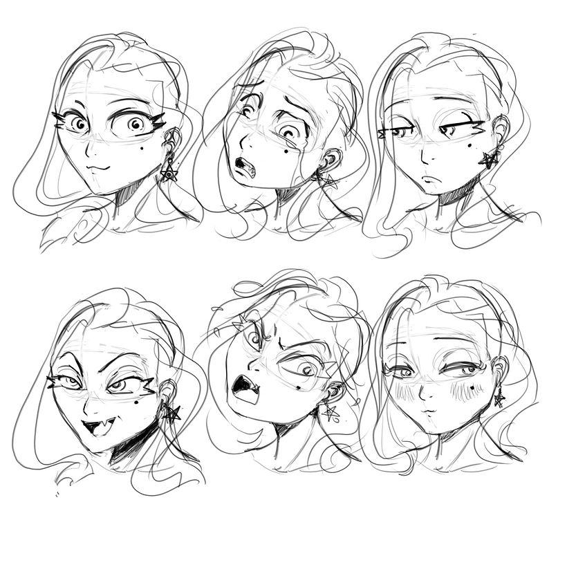 Pencilled Facial Expressions