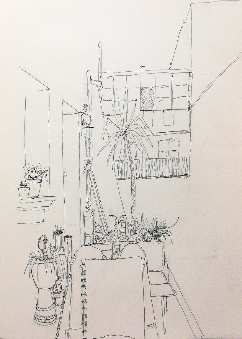 First attempt at a larger/more detailed drawing, but that was too overwhelming