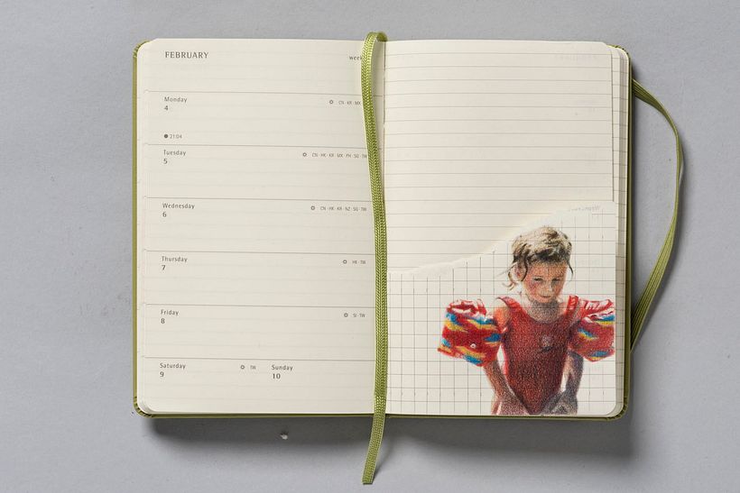 Lele. Lápiz a color sobre agenda Moleskine. 2020