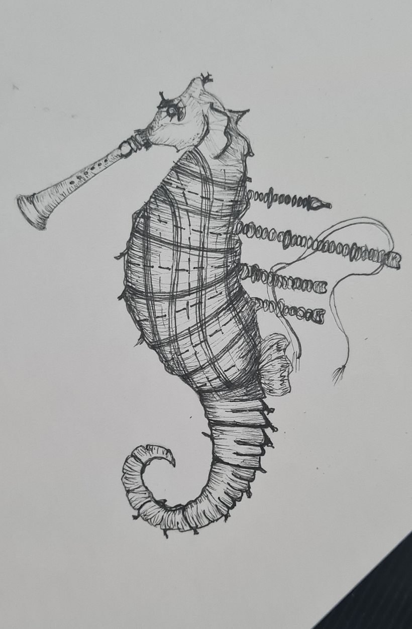 Mi Proyecto del curso: Ilustración surrealista con rotuladores 7
