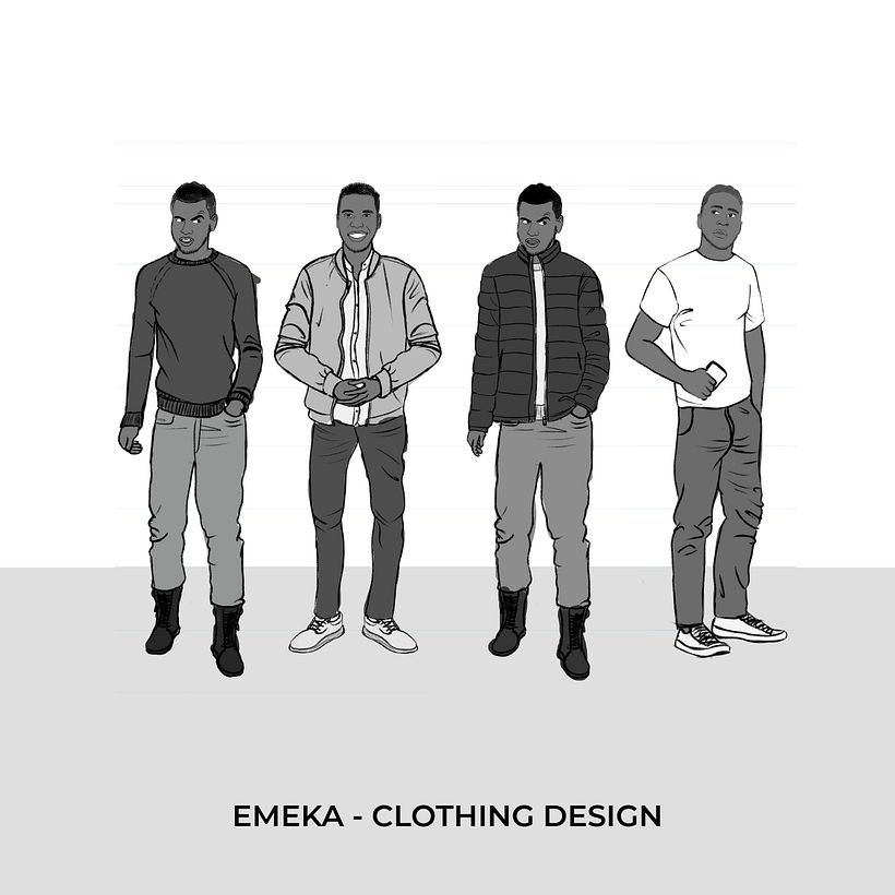 Diseño del vestuario de uno de los personajes