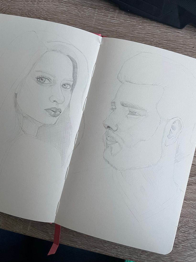 Mi Proyecto del curso: Sketchbook de retrato: explora el rostro humano 4