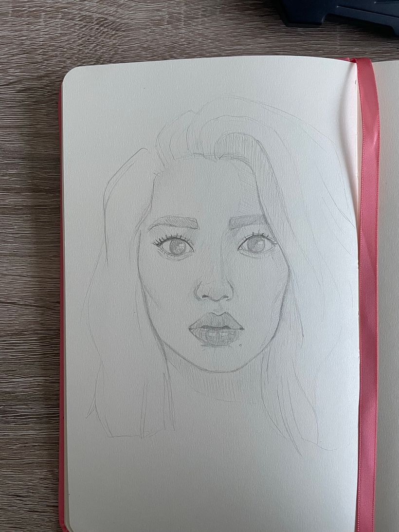 Mi Proyecto del curso: Sketchbook de retrato: explora el rostro humano 2
