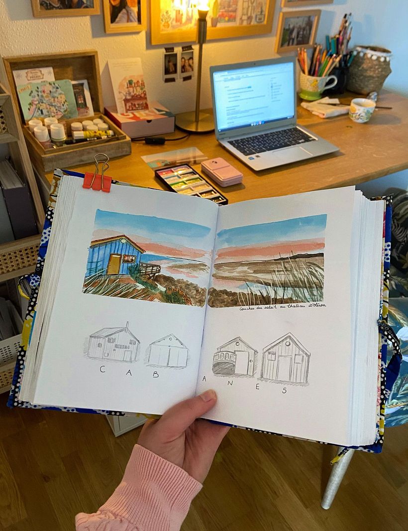 Mon projet du cours : Carnet de voyage à l’aquarelle 2
