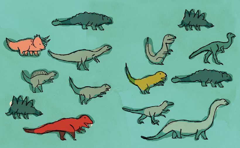Un dinosaurio es 1