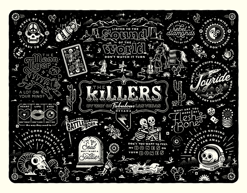 The Killers Poster - Desert Days & Neon Nights 2